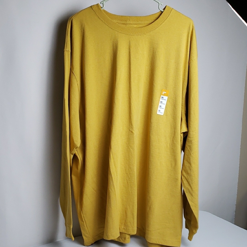 Men's Yellow Long Sleeve Shirt